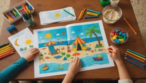 coloriages bonnes vacances